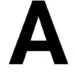 Letter A capitalised.