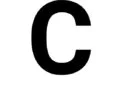 Letter C capitalised.