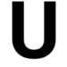 Letter U capitalised.