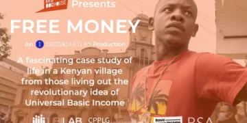 Promotional poster for the sociology documentary 'Free Money'.