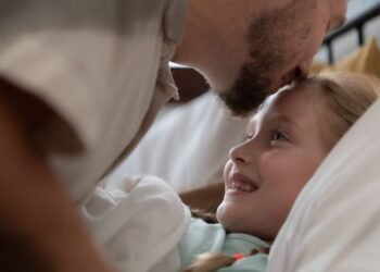 Single-father and child