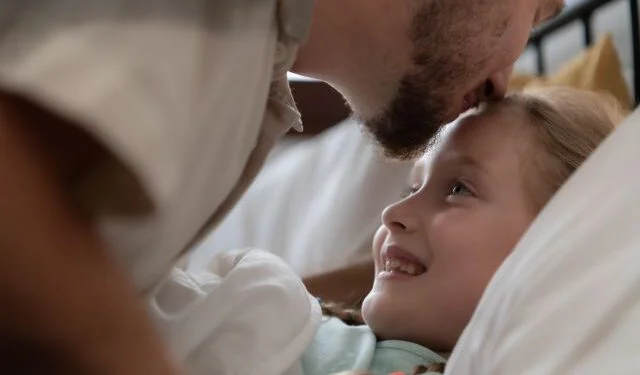 Single-father and child